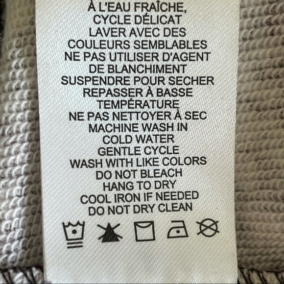 Joie Caleigh Paisley Floral Purple Cropped Sweatshirt Size Large - Picture 10 of 13